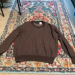 balloon fit brown sweater